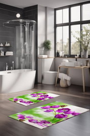 Mijölnir Juego de alfombrillas de baño de 2 piezas Multicolor